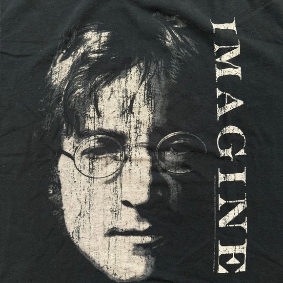 2007 John Lennon Imagine The Beatles T-Shirt Size M - Picture 2 of 6